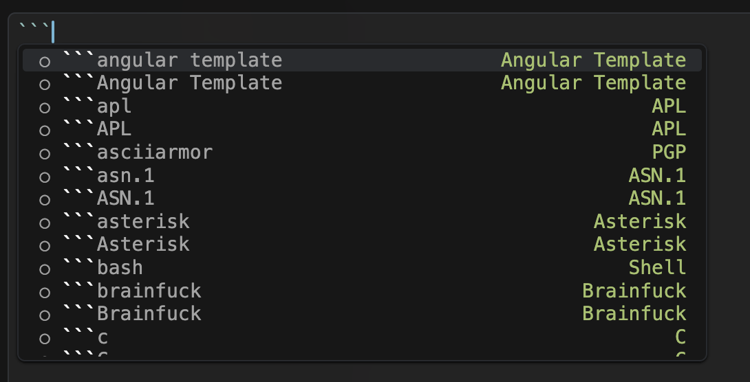 language suggestion